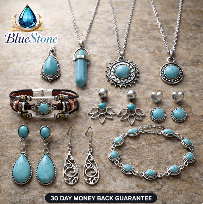 Aunties Bluestone Jewelry Set (Clearance Sale)