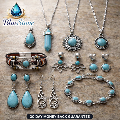Aunties Bluestone Jewelry Set (Clearance Sale)