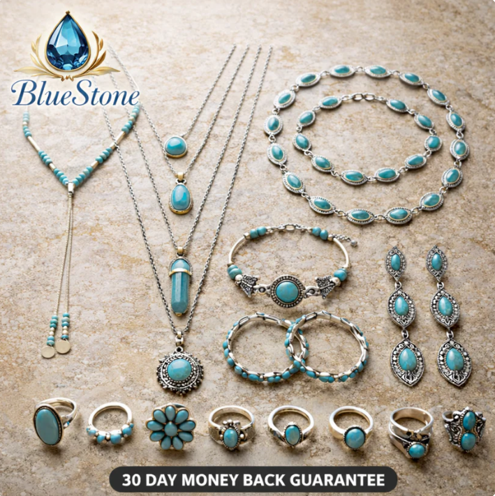 Aunties Bluestone Jewelry Set (Clearance Sale)